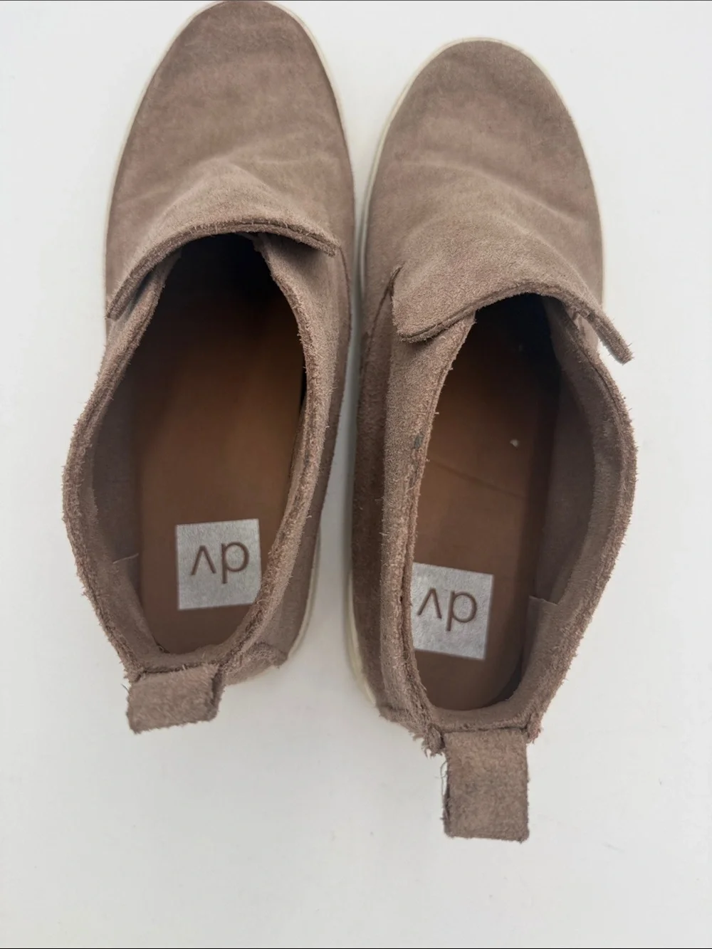 DV dolce vita Slip-On Suede Ankle Sneakers in Brown women 8.5 casual Y2K retro